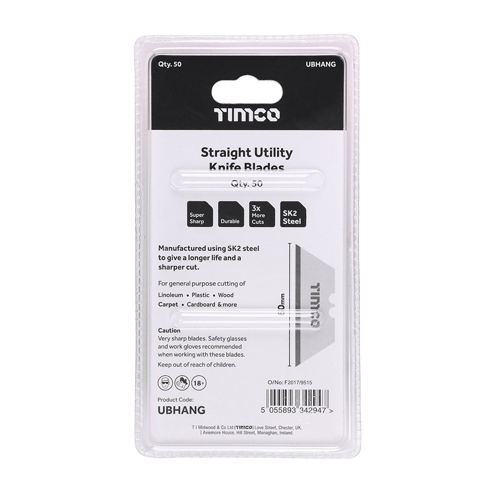TIMCO Utility Knife Blade - 60 x 19 x 0.6 - Image