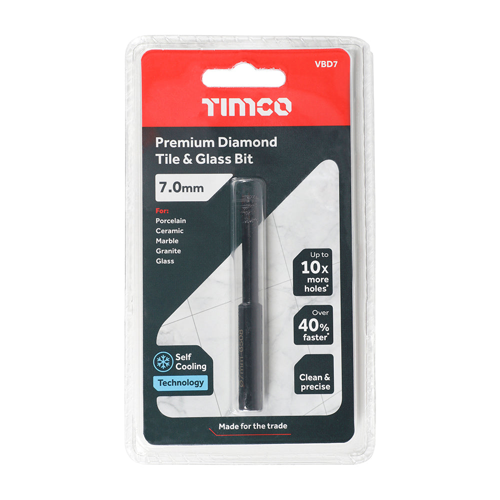 TIMCO Premium Diamond Tile & Glass Bit - 7.0mm - Image