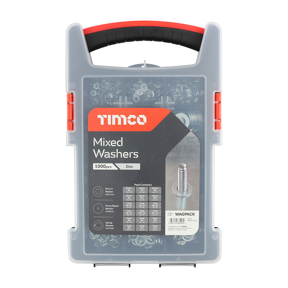 TIMCO Washers Mixed Grab Pack - 1000pcs - Image