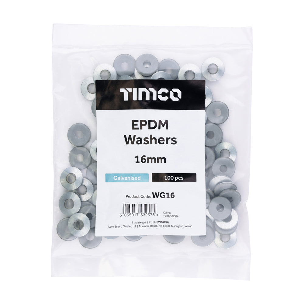TIMCO EPDM Washers Galvanised - 16mm - Image