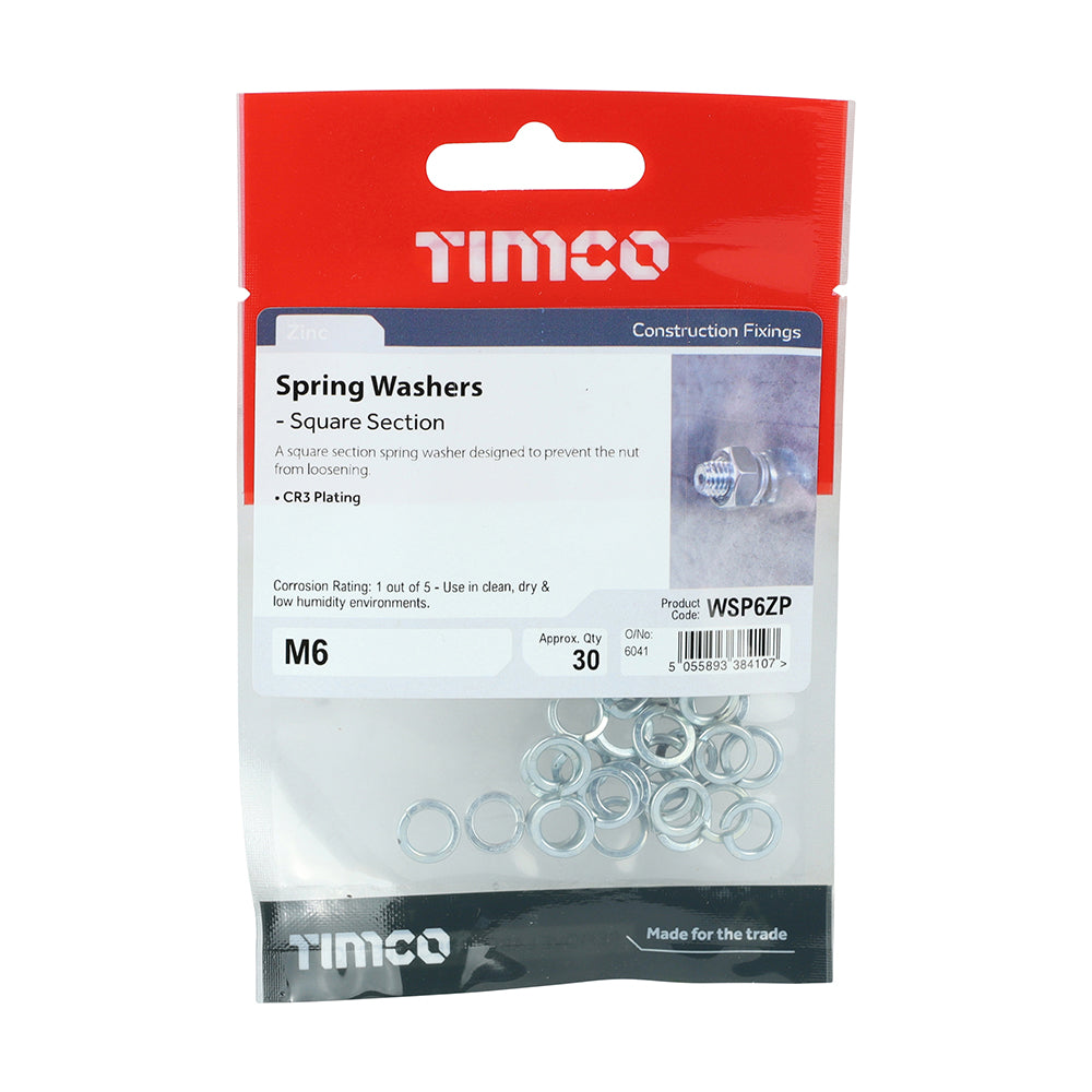 TIMCO Spring Washers DIM7980 Silver - M6 - Image