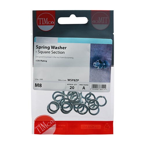 TIMCO Spring Washers DIM7980 Silver - M8 - Image
