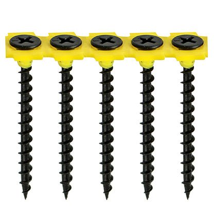 TIMCO Collated Drywall Coarse Thread Bugle Head Black Screws - 3.5 x 32 - Image