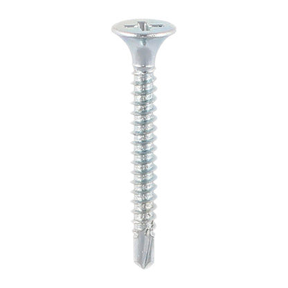 TIMCO Drywall Self-Drilling Bugle Head Silver Screws - 3.5 x 32 - Image