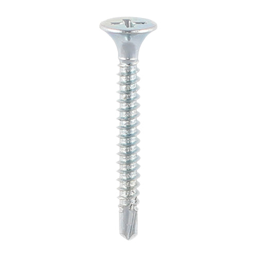 TIMCO Drywall Self-Drilling Bugle Head Silver Screws - 3.5 x 32 - Image