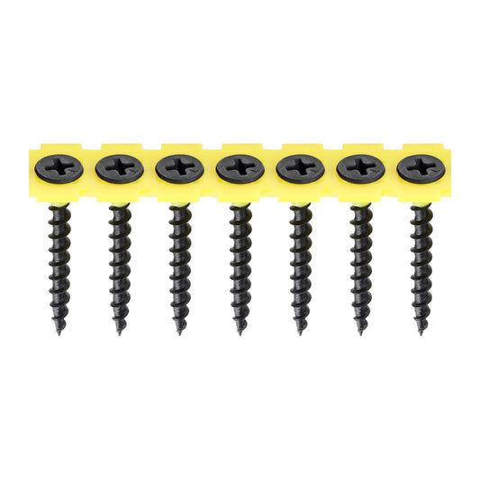 TIMCO Collated Drywall Coarse Thread Bugle Head Black Screws - 3.5 x 35 - Image