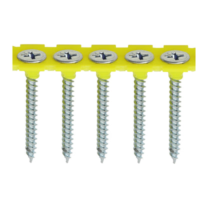 TIMCO Collated Drywall Fine Thread Bugle Head Silver Screws - 3.5 x 35 - Image