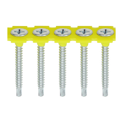 TIMCO Collated Drywall Self-Drilling Bugle Head Silver Screws - 3.5 x 35 - Image