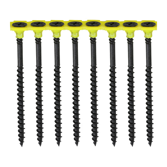 TIMCO Collated Drywall Coarse Thread Bugle Head Black Screws - 3.5 x 38 - Image