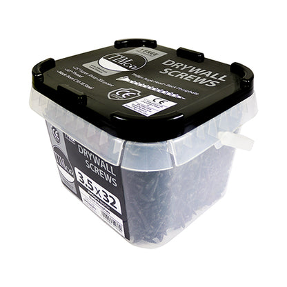 TIMCO Drywall Coarse Thread Bugle Head Black Screws - 3.5 x 38 - Image