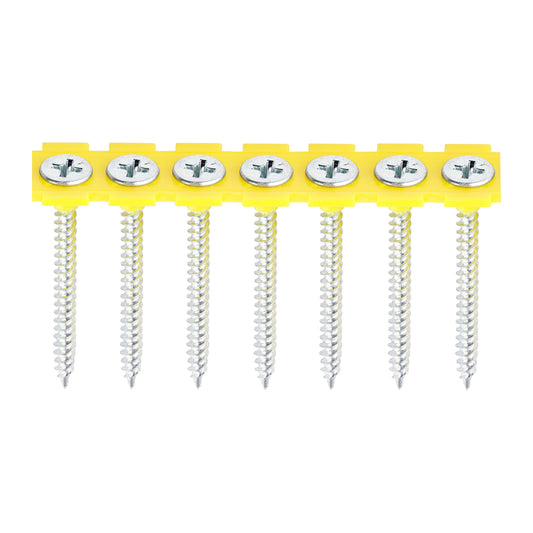 TIMCO Collated Drywall Fine Thread Bugle Head Silver Screws - 3.5 x 42 - Image