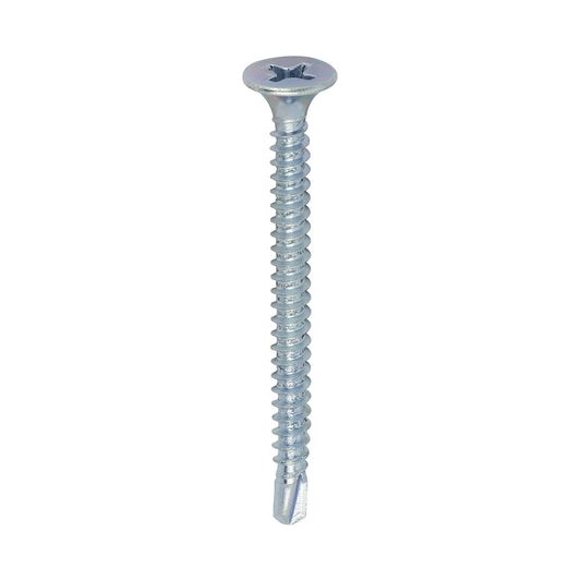 TIMCO Drywall Self-Drilling Bugle Head Silver Screws - 3.5 x 42 - Image