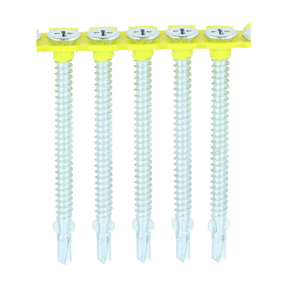 TIMCO Collated Self-Drilling Wing-Tip Steel to Timber Light Section Exterior Silver Screws  - 4.8 x 44 - Image