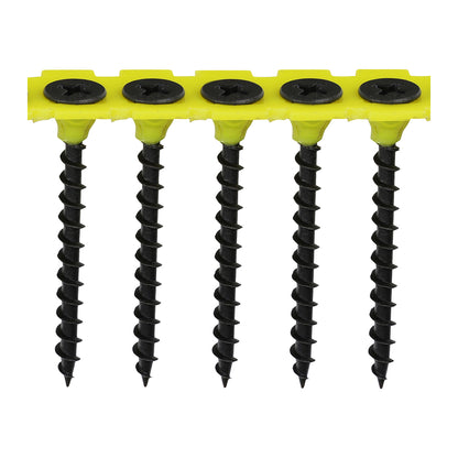 TIMCO Collated Drywall Coarse Thread Bugle Head Black Screws - 3.5 x 45 - Image