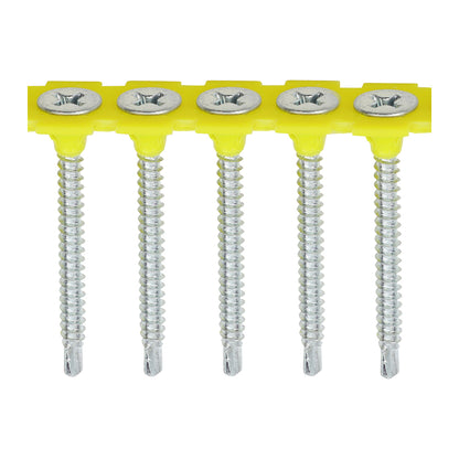 TIMCO Collated Drywall Self-Drilling Bugle Head Silver Screws - 3.5 x 45 - Image