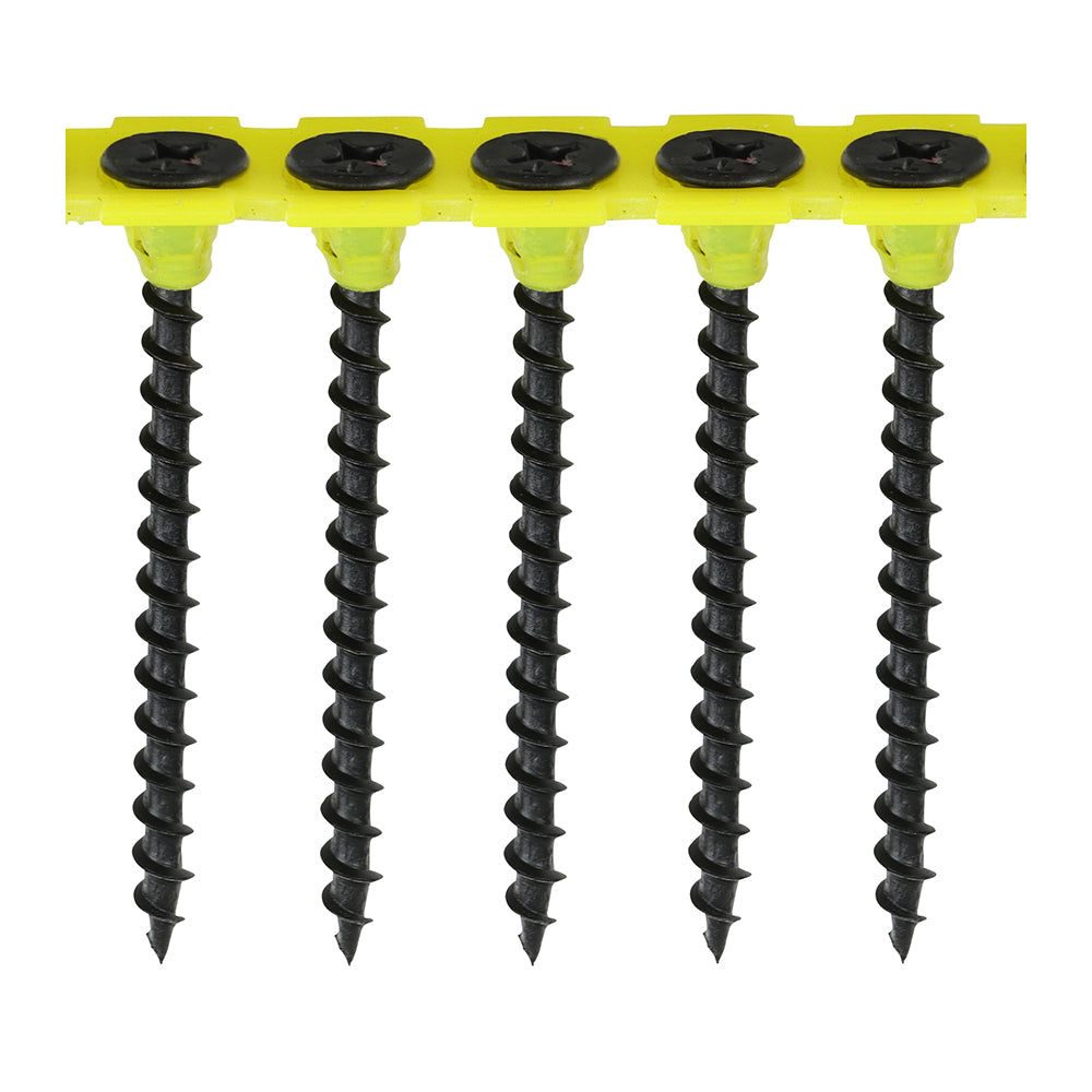 TIMCO Collated Drywall Coarse Thread Bugle Head Black Screws - 3.5 x 50 - Image