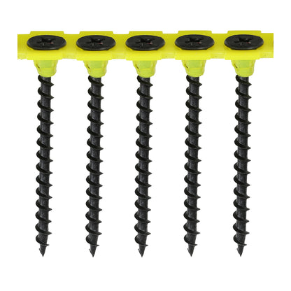 TIMCO Collated Drywall Coarse Thread Bugle Head Black Screws - 3.5 x 50 - Image