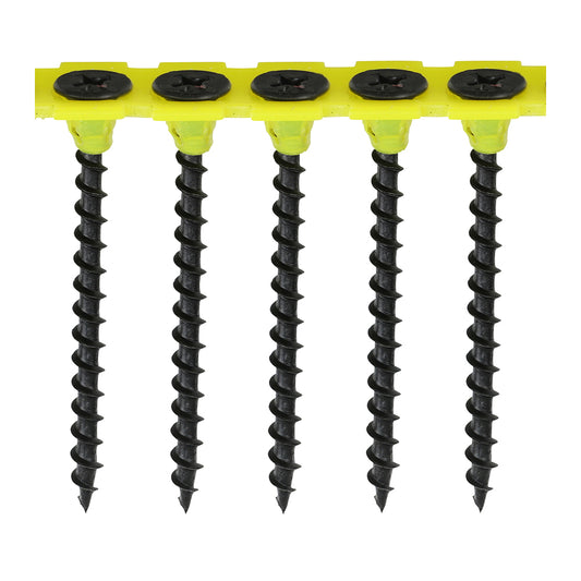 TIMCO Collated Drywall Coarse Thread Bugle Head Black Screws - 3.5 x 50 - Image