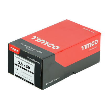 TIMCO Drywall Fine Thread Bugle Head Grey Screws - 3.5 x 50 - Image