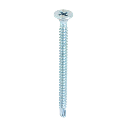 TIMCO Drywall Self-Drilling Bugle Head Silver Screws - 3.5 x 50 - Image