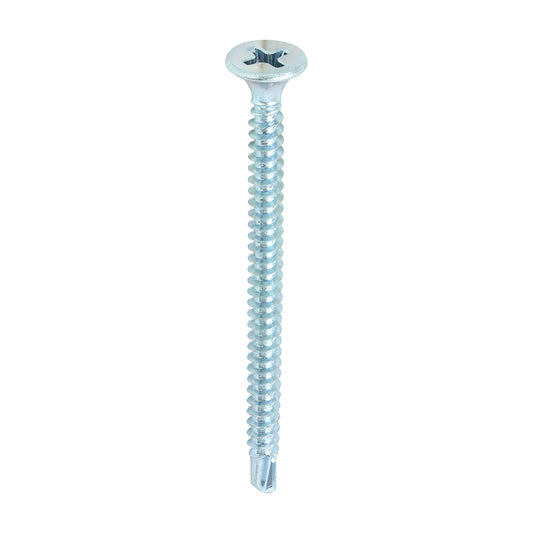 TIMCO Drywall Self-Drilling Bugle Head Silver Screws - 3.5 x 50 - Image