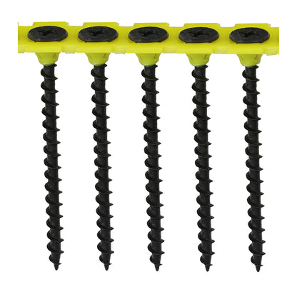 TIMCO Collated Drywall Coarse Thread Bugle Head Black Screws - 3.5 x 55 - Image