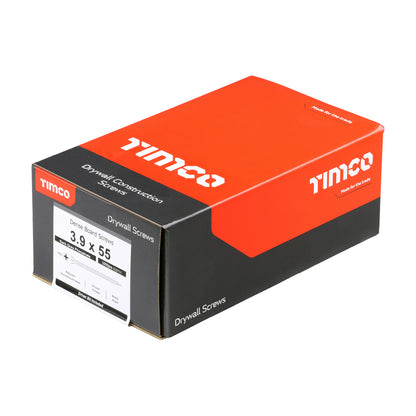 TIMCO Drywall Reduced Countersunk Black Dense Board Screws - 3.9 x 55 - Image