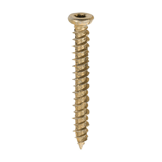 TIMCO Concrete Screws Flat Countersunk Gold - 7.5 x 60 - Image