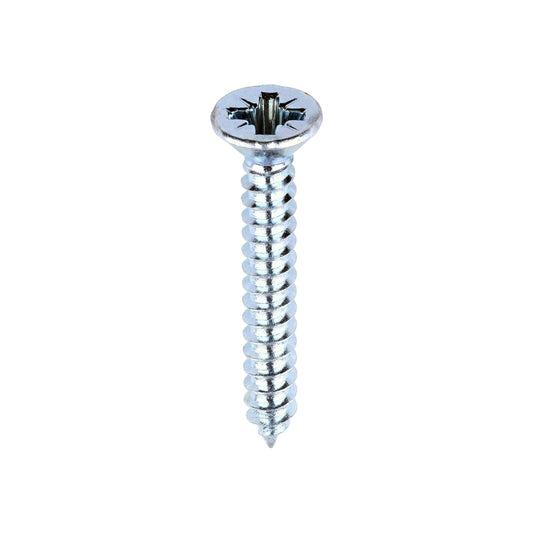 TIMCO Self-Tapping Countersunk Silver Screws - 6 x 1 - Image