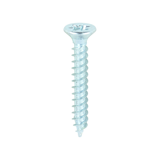 TIMCO Twin-Threaded Countersunk Silver Woodscrews - 6 x 1 - Image