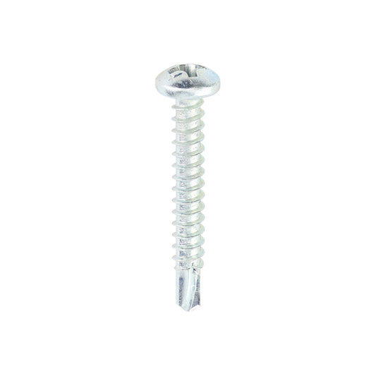 TIMCO Self-Drilling Metal Framing Pan Head Silver Screws - 6 x 1 - Image