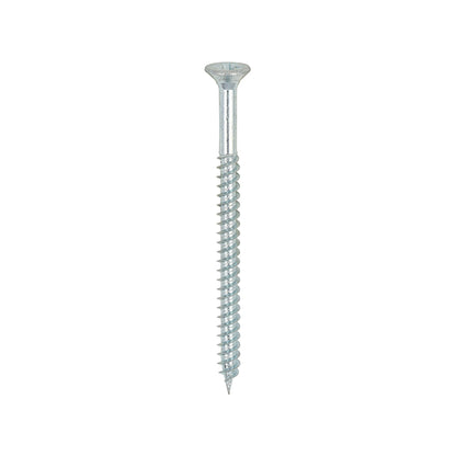 TIMCO Twin-Threaded Countersunk Silver Woodscrews - 6 x 2 - Image