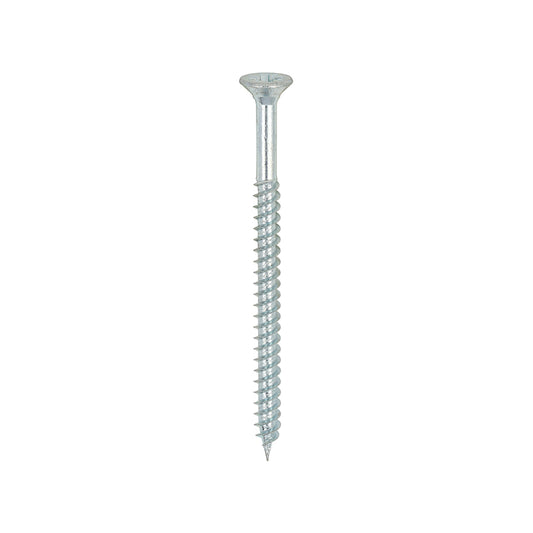 TIMCO Twin-Threaded Countersunk Silver Woodscrews - 6 x 2 - Image