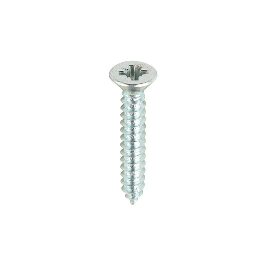 TIMCO Self-Tapping Countersunk Silver Screws - 8 x 1 - Image
