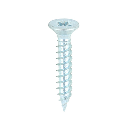 TIMCO Twin-Threaded Countersunk Silver Woodscrews - 8 x 1 - Image