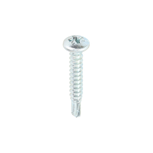 TIMCO Self-Drilling Metal Framing Pan Head Silver Screws - 8 x 1 - Image