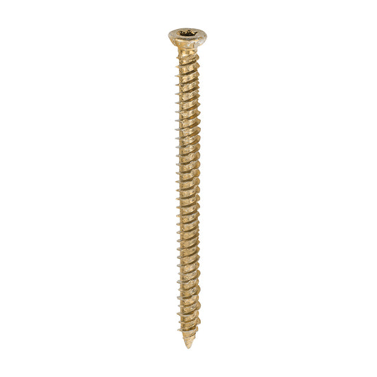 TIMCO Concrete Screws Flat Countersunk Gold - 7.5 x 100 - Image