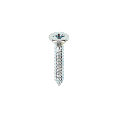 TIMCO Self-Tapping Countersunk Silver Screws - 10 x 1 - Image