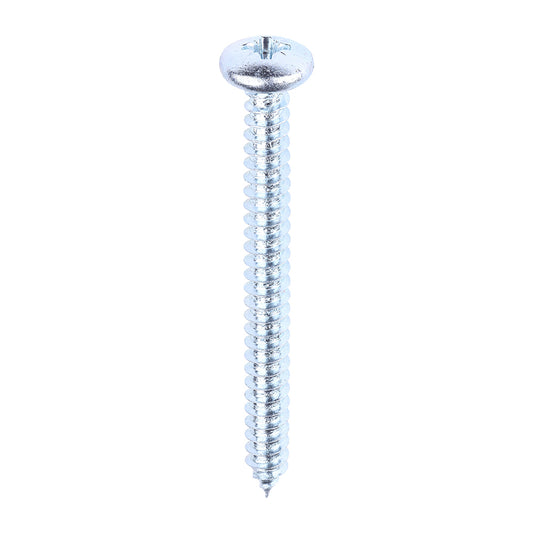 TIMCO Self-Tapping Pan Head Silver Screws - 10 x 2 - Image