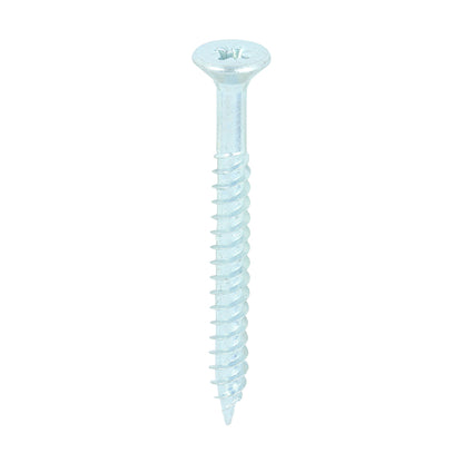 TIMCO Twin-Threaded Countersunk Silver Woodscrews - 10 x 2 - Image
