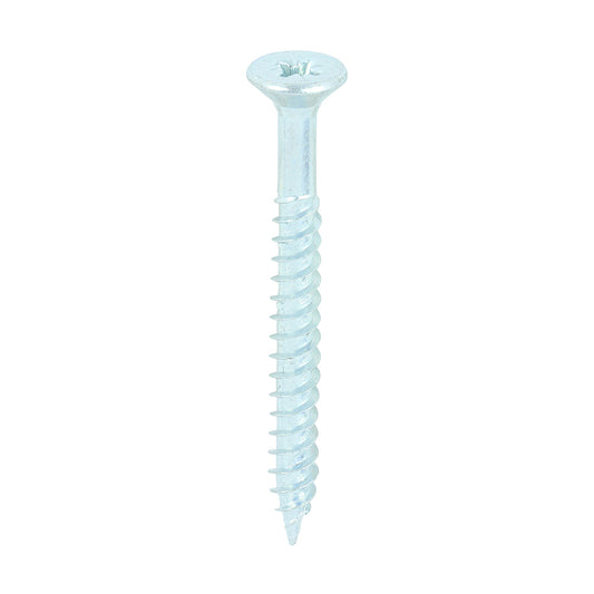 TIMCO Twin-Threaded Countersunk Silver Woodscrews - 10 x 2 - Image