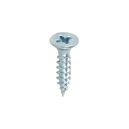 TIMCO Twin-Threaded Countersunk Silver Woodscrews - 12 x 1 - Image