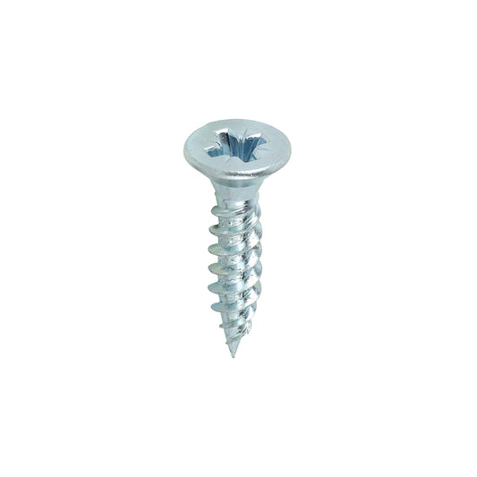 TIMCO Twin-Threaded Countersunk Silver Woodscrews - 12 x 1 - Image