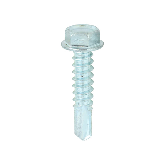 TIMCO Self-Drilling Light Section Silver Screws - 12 x 1 - Image