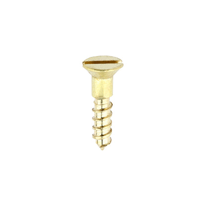 TIMCO Solid Brass Countersunk Woodscrews - 2 x 3/8 - Image