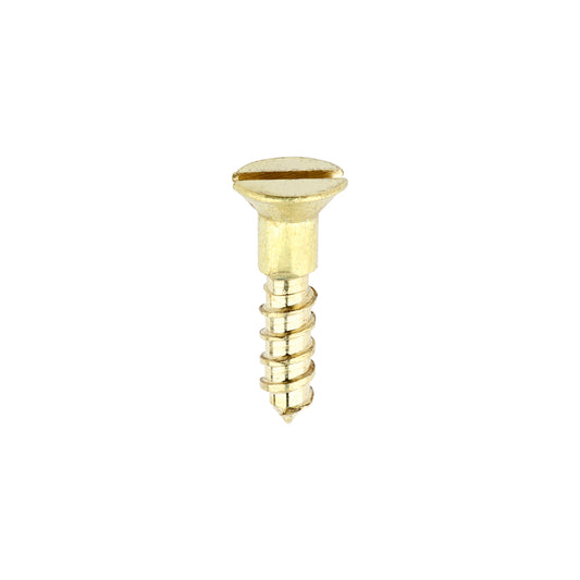 TIMCO Solid Brass Countersunk Woodscrews - 2 x 3/8 - Image