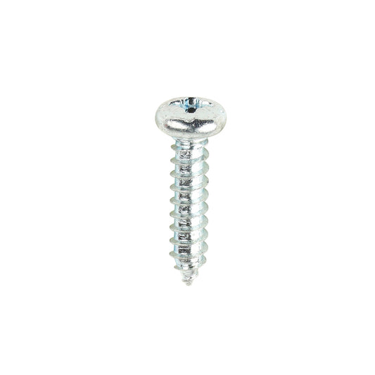 TIMCO Self-Tapping Pan Head Silver Screws - 4 x 1/2 - Image