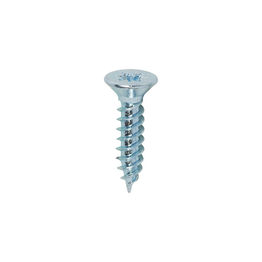 TIMCO Twin-Threaded Countersunk Silver Woodscrews - 4 x 1/2 - Image