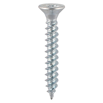 TIMCO Twin-Threaded Countersunk Silver Woodscrews - 6 x 5/8 - Image