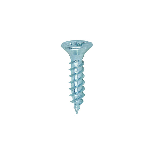 TIMCO Twin-Threaded Countersunk Silver Woodscrews - 6 x 5/8 - Image